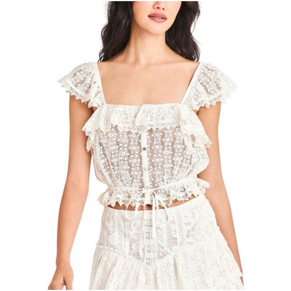 Love Shack Fancy Mia Top XL NWOT